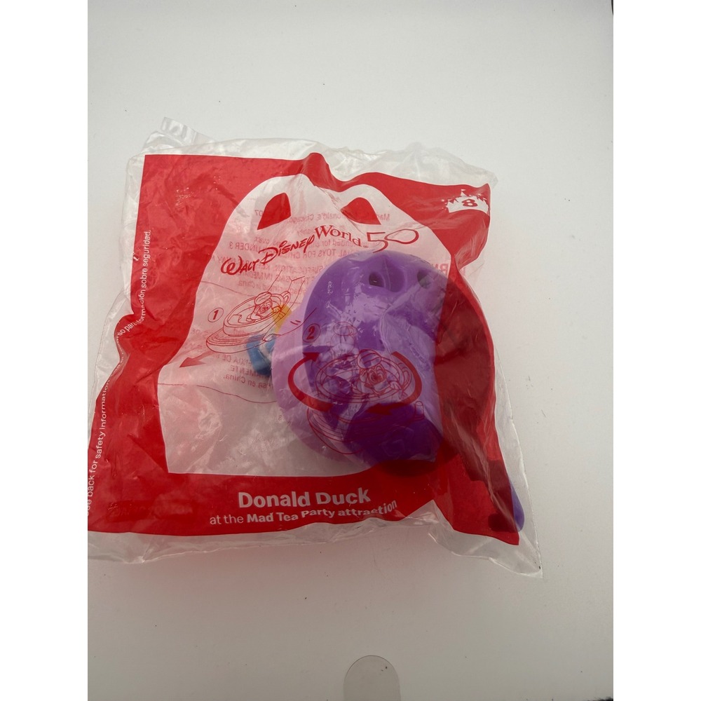 Disney World 50th Anniversary McDonalds Happy Meal Toy Donald Duck Mad Tea Party